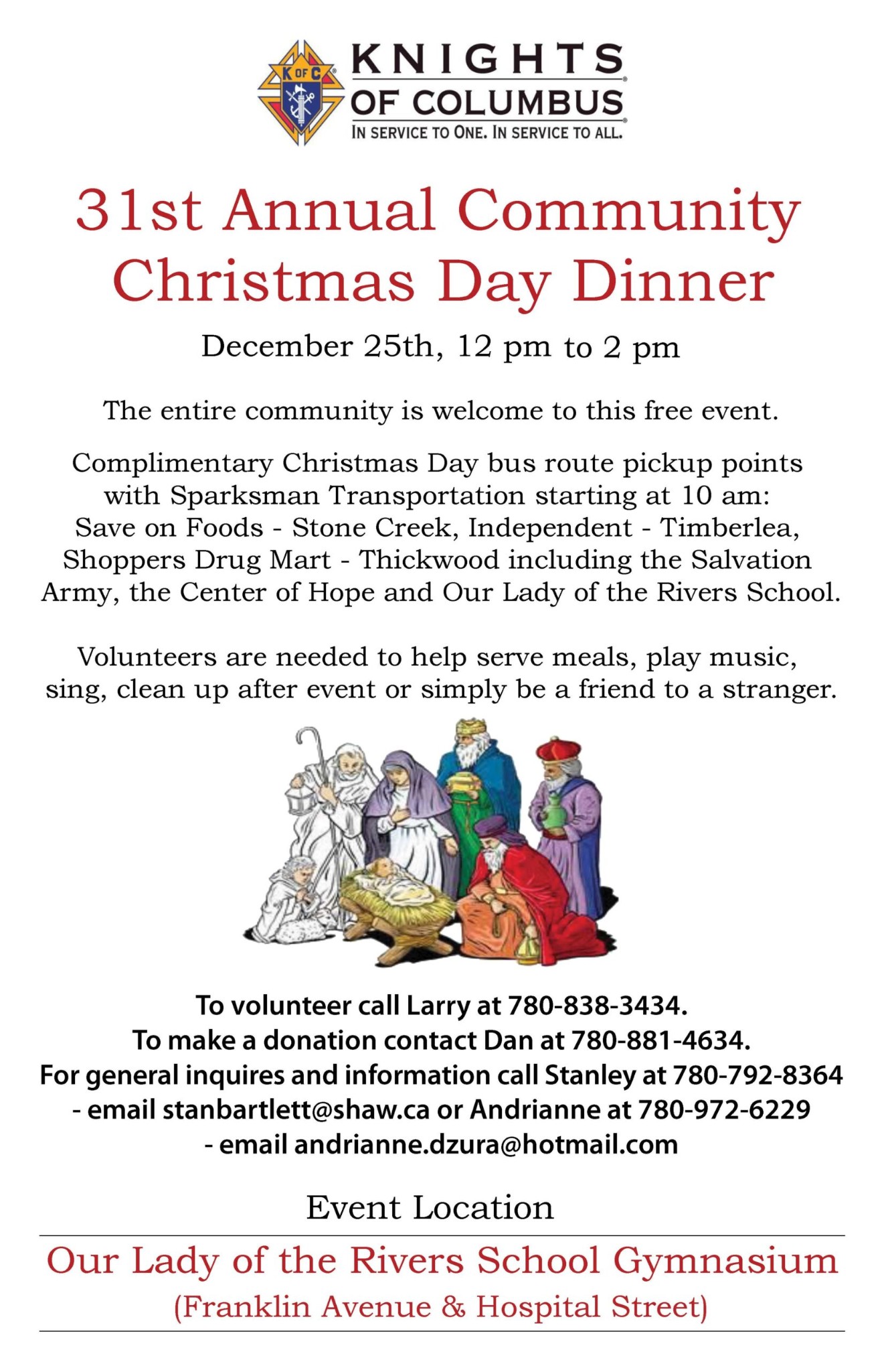 Knights of Columbus Poster 2025 